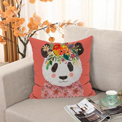 Pillow for Sleep Floral Friends Animal Cushion Cover  ×  Stuffed Cushions Decorative Pillows Sofa Cases Elegant Room Covers