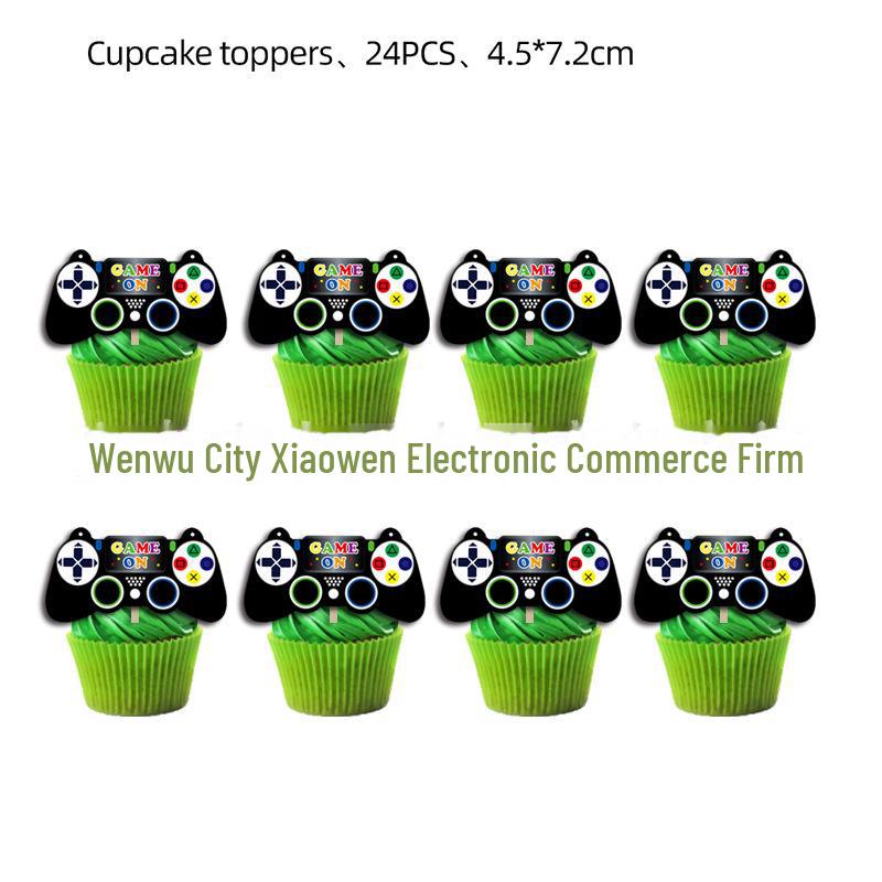 Game Controller Party Tableware: Includes Paper Plates, Cups, Towels, and Decorations