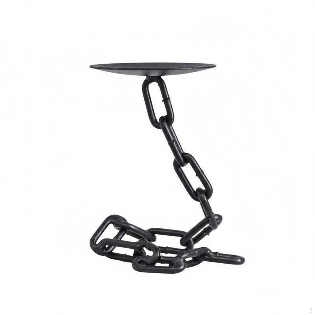 Levitating Chain Candle Holder Retro Design Iron Candlestick Unique Vintage Metal
