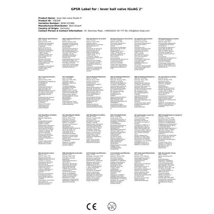 Zawór kulowy dźwigniowy IGxAG 2"