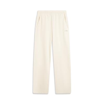 Li Ning Sports Lifestyle Series Logo Embroidered Knitted Sweatpants Women Bottoms AKLVC16-8