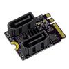 M2 To SATA3.0 Expansion Card PCI-E3.0 KEY A + E WIFI M.2 To SATA Converter Card for NVR/DVR Systems/Industrial Control Machine