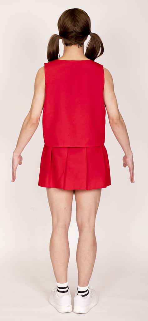 Clearstone Crossdressing Mann Cosplay Halloween Fresh Cheer Mann Unisex Rot