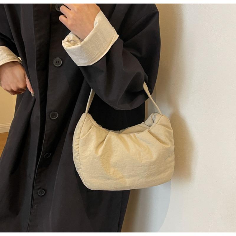 

Spring and summer simple underarm canvas bag niche fashion messenger bag commuter travel shoulder bag one size fits all хаки