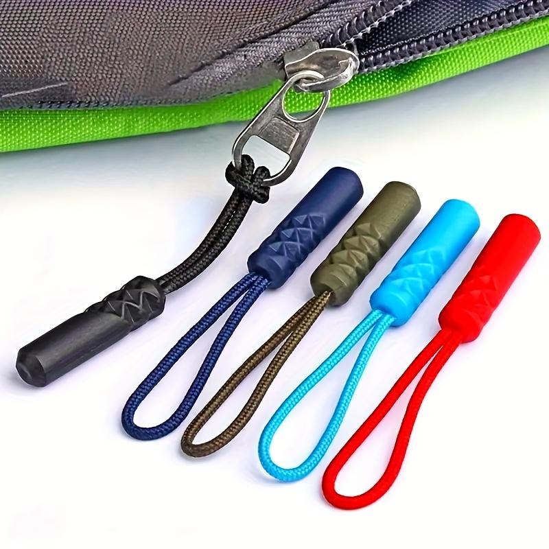 6pcs Detachable Zipper Puller Accessories for Clothing and Bags, Colorful Pendant Drawstring Cord,TabsBackpack Zipper Cords