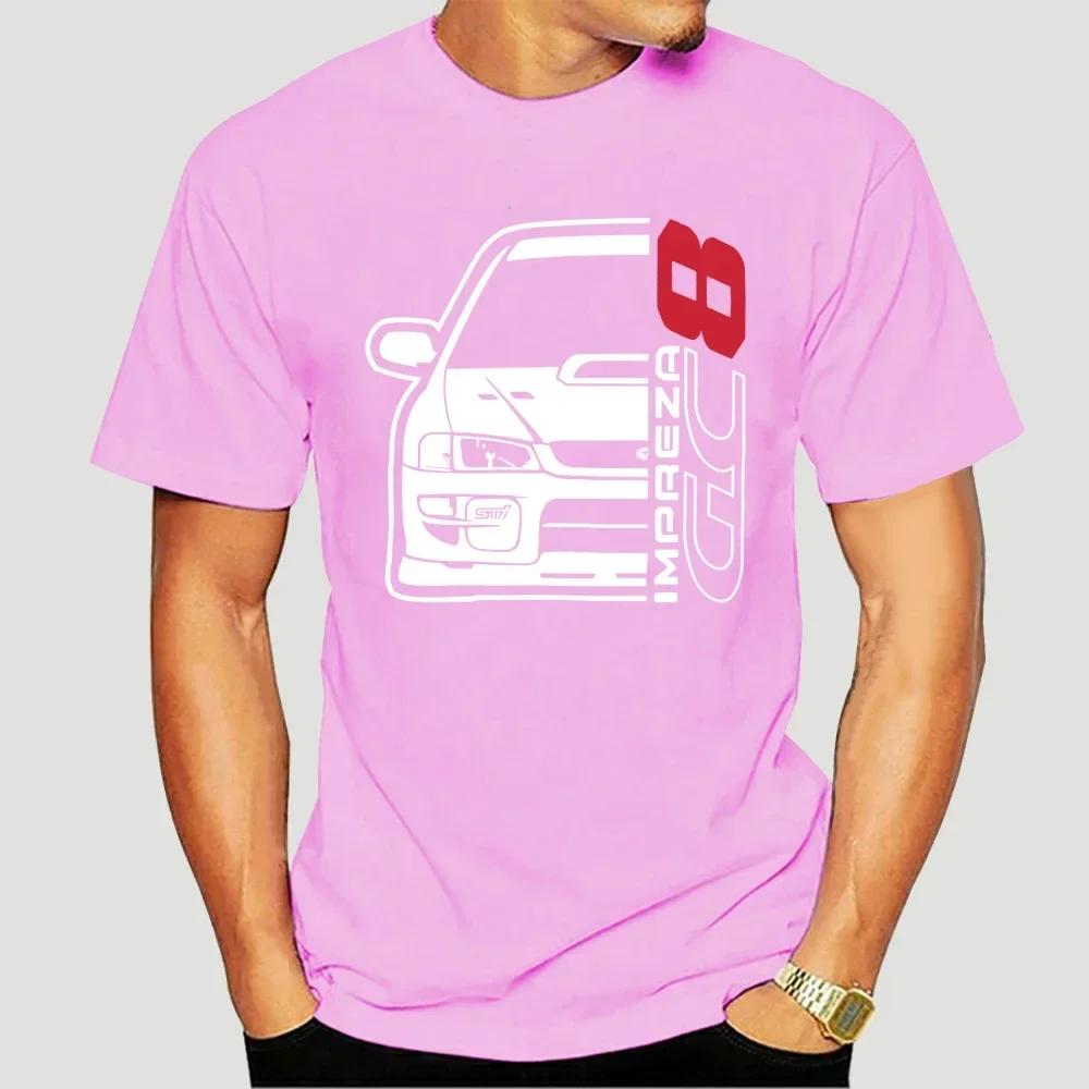 New Men T Shirt Fashion Men Brand Fitness Slim Fit Japan Car Impreza Gc8 T-Shirt Printing Shirt Men Cotton Tees Streetwear 3511X