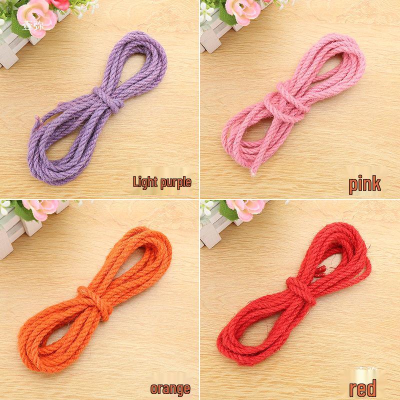 5mm Colored Sisal Rope for Cat Tree DIY, Handmade Hemp Rope for Ornaments, Tube Wrapping, and Flower Pot Decoration