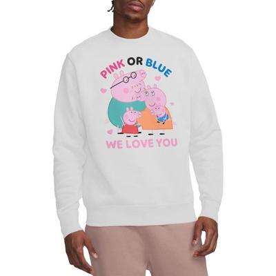 Peppa Pig Moletom Unissex Adulto Rosa Ou Azul Nós Amamos Você