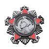 Nakhimov Medal Replica: Vintage Red Enamel Commemorative Badge Brooch Collection