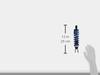 KITACO Rear Shock Absorber Black/Blue for JOG (FI) 520-0088010