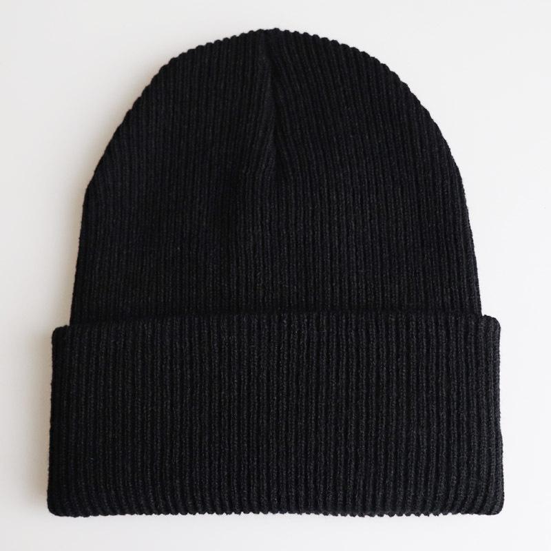 Unisex Solid Color Plain Adult Knit Hat, Warm Pullover Hip-Hop Hat, Ski Hat, Wool Hat