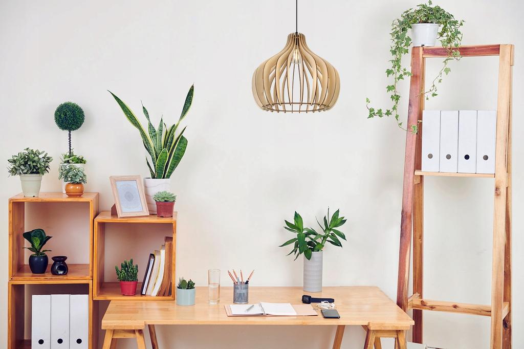 MODERN WOODEN LED CEILING HANGING LAMP