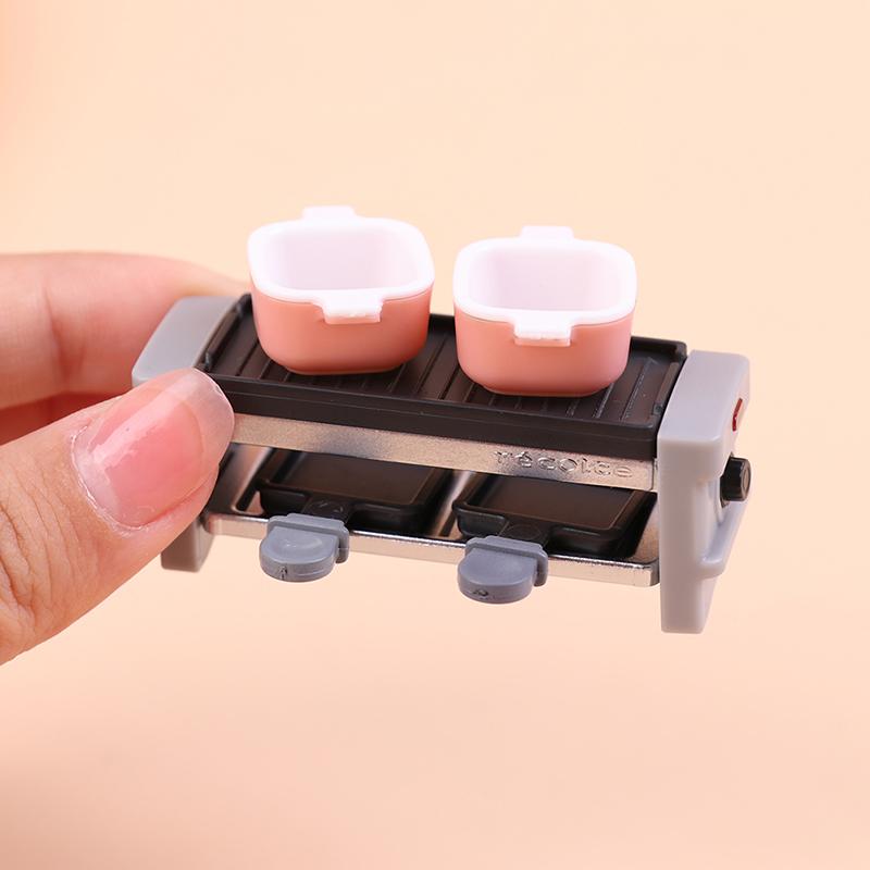 1:12 Puppenhaus Miniatur Grillrost Küchengeschirr Modell Zubehör