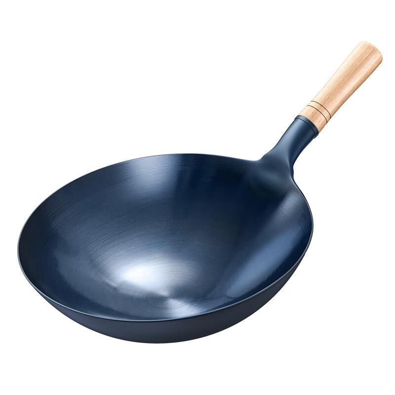 Wutuo 32cm Round Bottom Forged Iron Wok