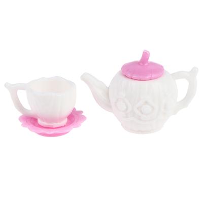 Puppenhaus Miniatur Teekanne Wasserkocher Kaffeetasse Untertasse 3Pc Set Zubehör