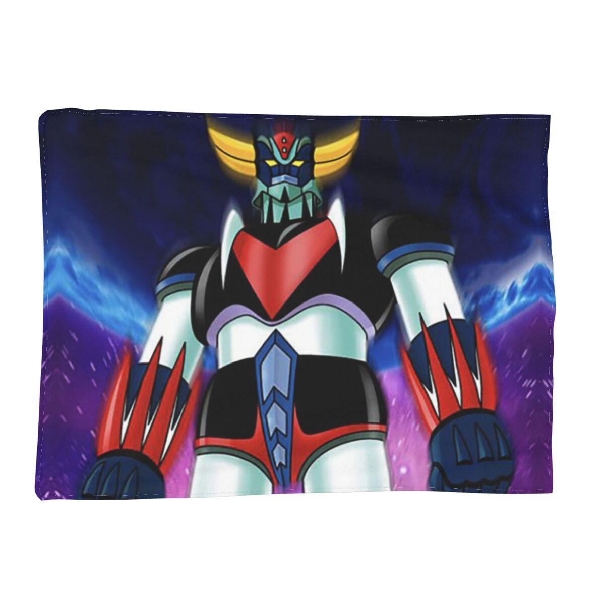 UFO Robot Goldorak Grendizer Anime Mechanical Warrior Blankets Flannel Throw Blanket Bedspread for Bed Living room Picnic Couch 80x120cm