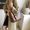 New Shoulder Bag Texture Retro Capacity Stone Pattern Women's Bag Class Commuting Fashion Handbag Tote Bag Women