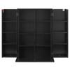 Media Storage Cabinet, 4-Tier DVD Shelf Organizer, 610 X 368 X 846 Mm Multimedia Storage Organizer for CDs, DVDs, Books, Games, CD Shelf for Living