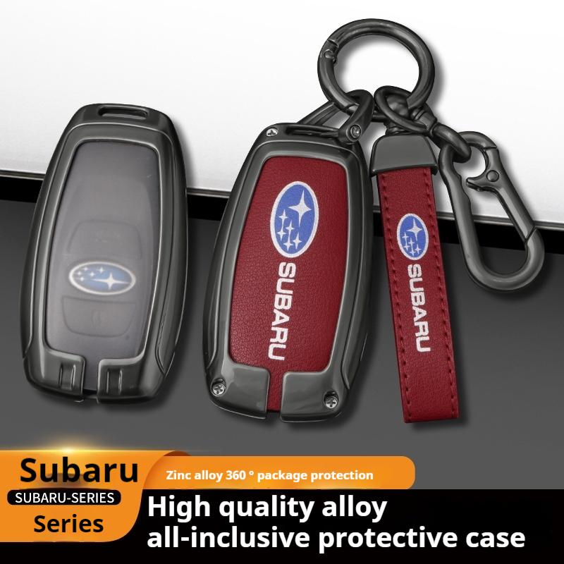 For Subaru STI Brz Wrx Xv Ascent Forester Outback Impreza Legacy Car Zinc Alloy Key Case Bag Car Metal Key Shell Auto Accessorie bdu3