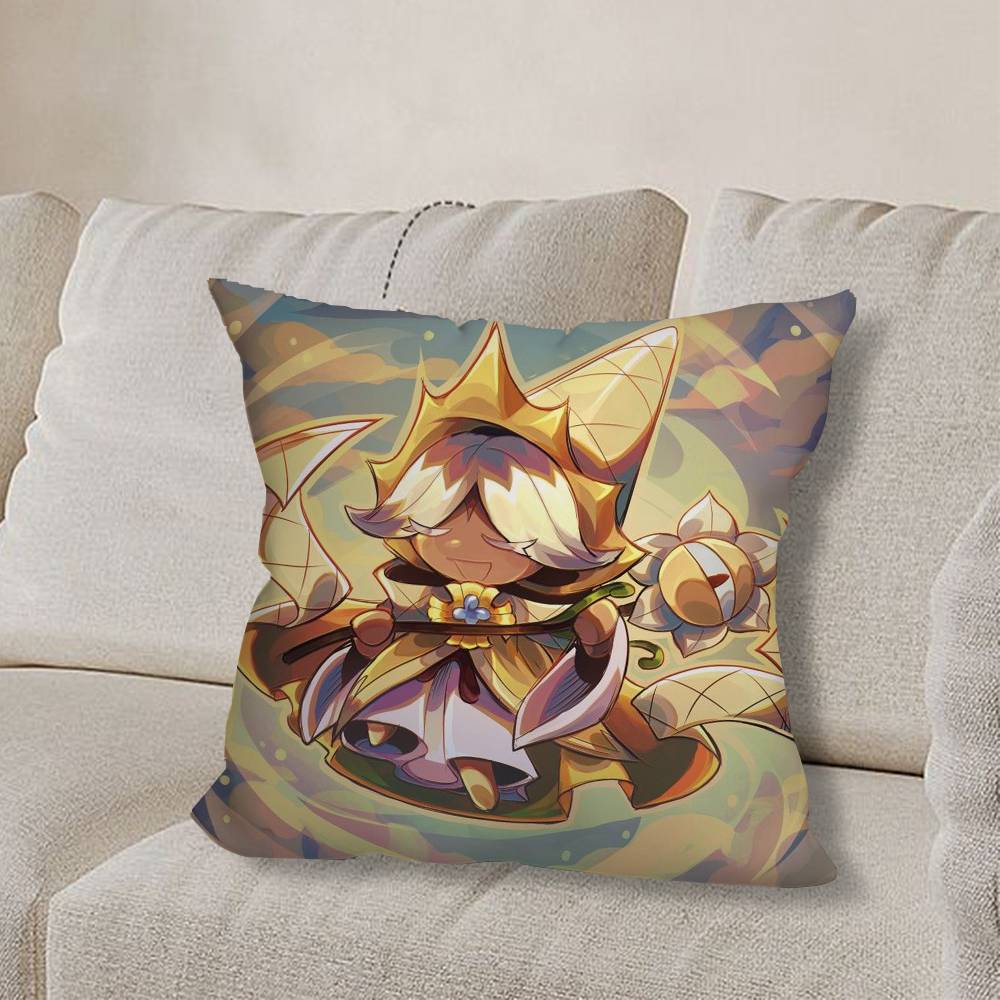 Cookie R-Runes KingdomS Game Pillow Case Sofa Living Room Bedroom Headboard Backrest Cushion Square Cushion Nap Time