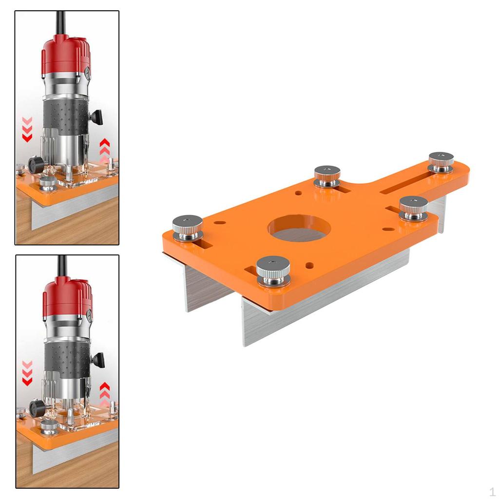 Wood Trimmer Router Base Adjustable Mounting Replacement Portable Slotting Bracket for 64-65mm