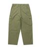 WACKY WILLY Wide Cotton Cargo Elastic Waist Pants Olive