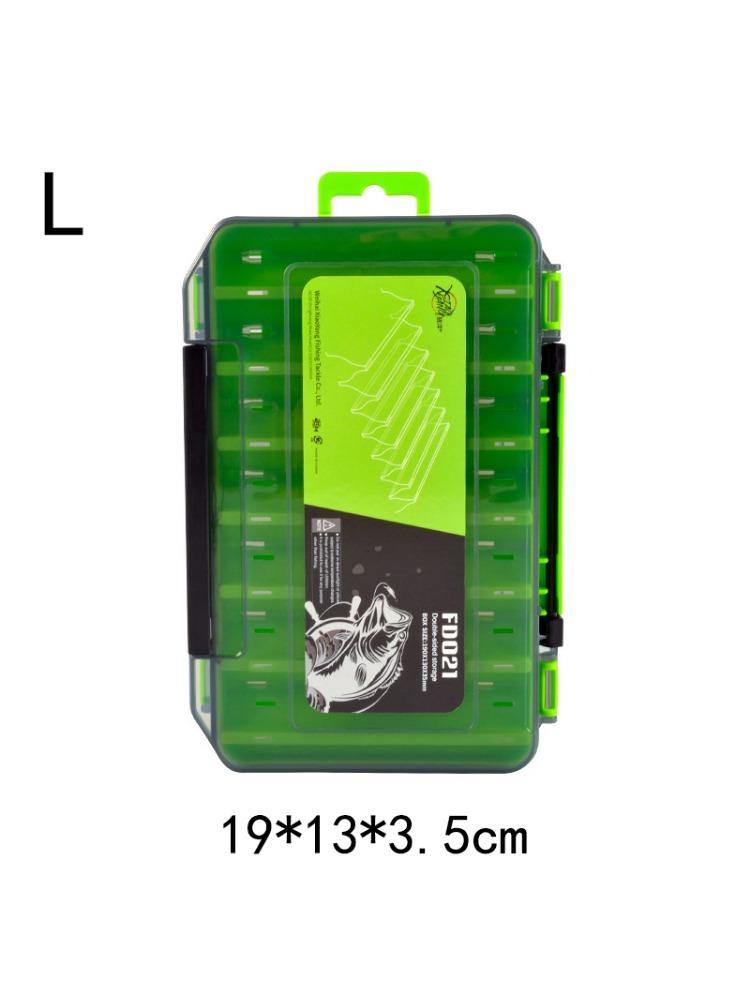 

5 цветов, чехол для хранения крючков для приманок, двусторонние аксессуары, коробка для инструментов, двусторонняя коробка для рыболовных приманок для рыболовных снастей