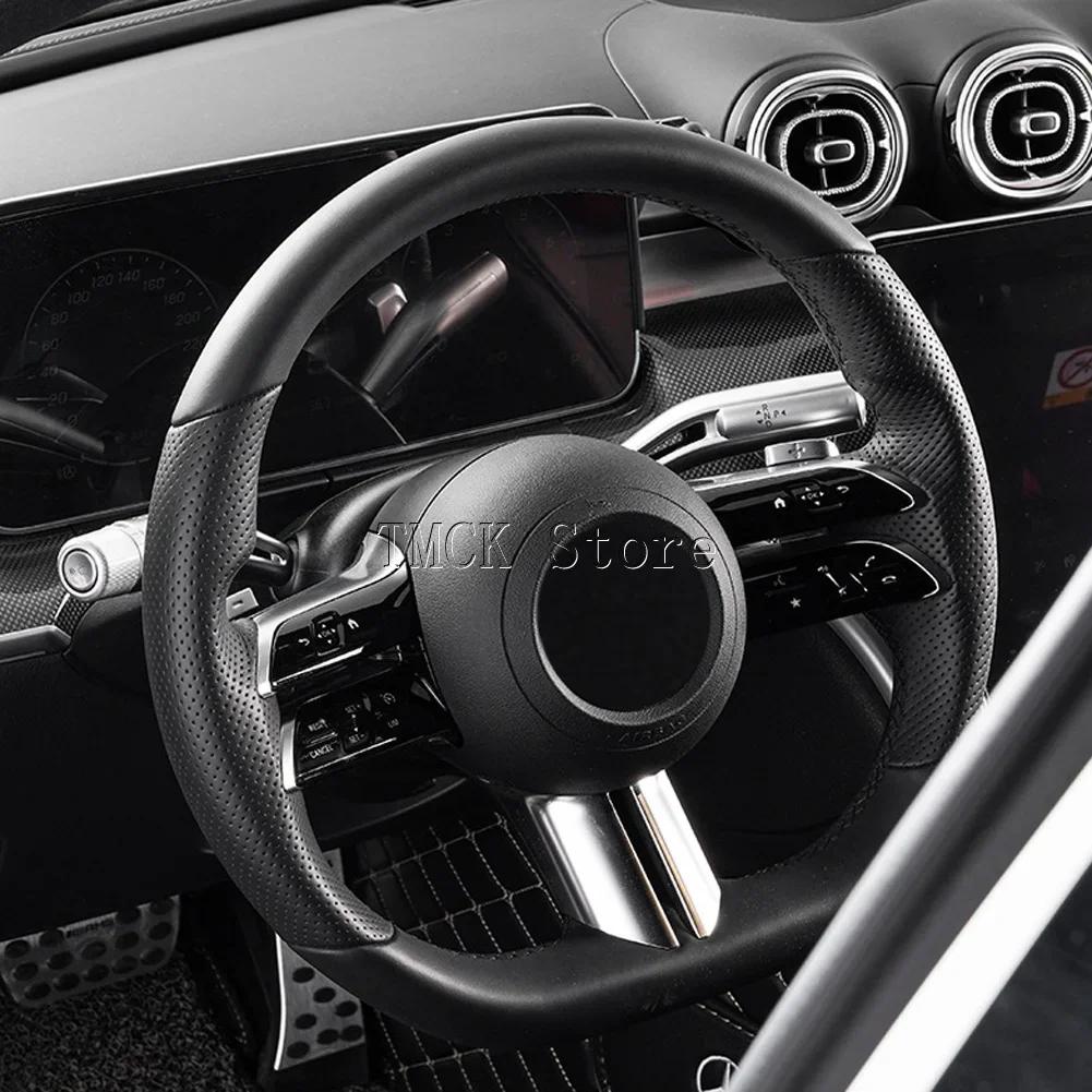 For Mercedes Benz C S EQE EQS Class W206 W223 V295 297 2026-2026 Car Accessories Steering Wheel Shift Lever Wiper Rod Trim Cover