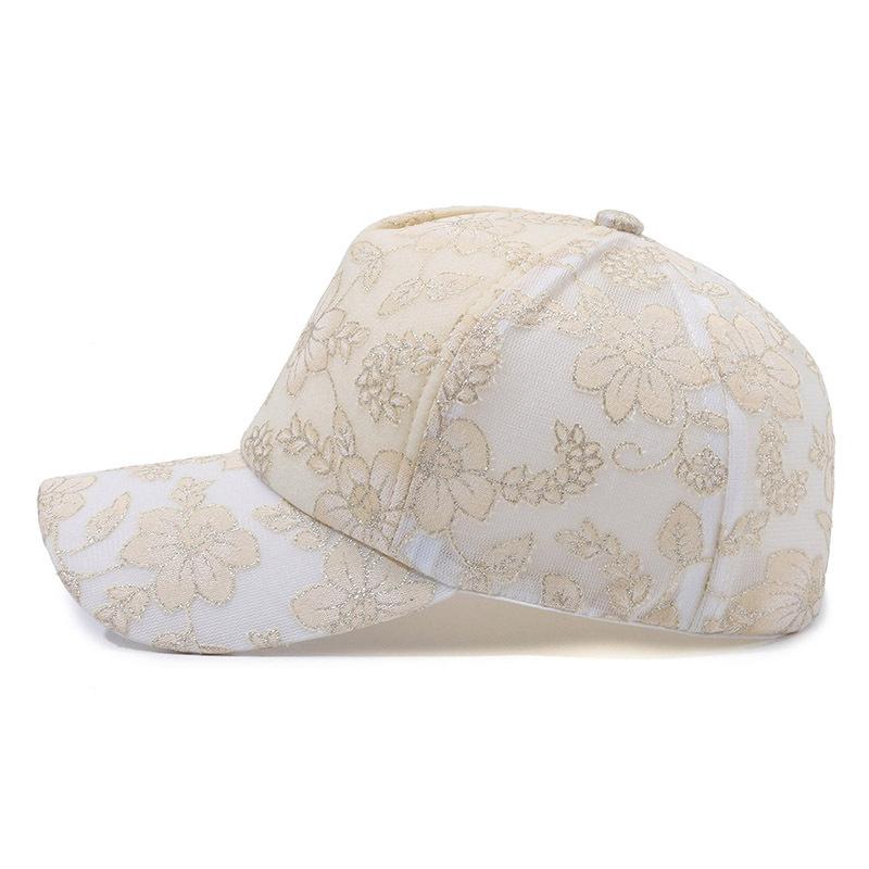 Lightweight Lace Sun Hat For Women - Breathable, Uv Protection Baseball Cap | Fashionable Streetwear Accessory With Adjustable