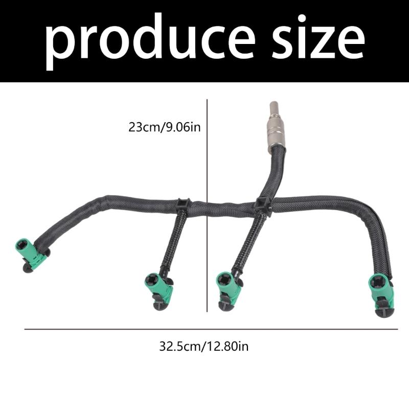 Car Fuel Injector Return Hose Pipe Injector Hose Leak Line For Select Model Replaces LR001327, LR051528, LR021915