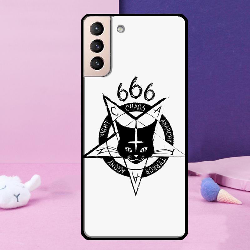 Gothic Witch Satan Case For Samsung Galaxy S23 S22 Ultra S21 S20 FE Note 10 20 Ultra S8 S9 S10 Plus Cover