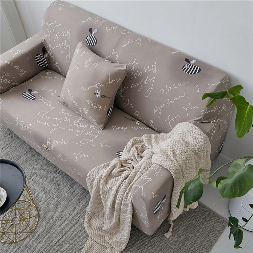 Letter Pattern Comfortable Sofa Cover Protector Slipcover Home Decor(for 2 Seat Sofa)