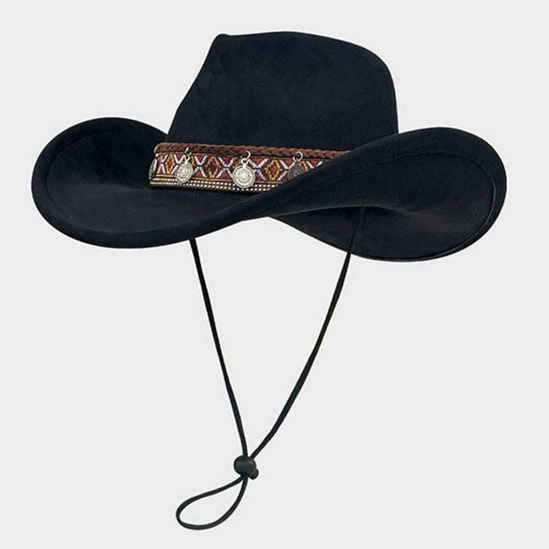 Women S Wide Brim Cowboy Hat Summer Sun Protection Outdoor Travel Hiking Cap