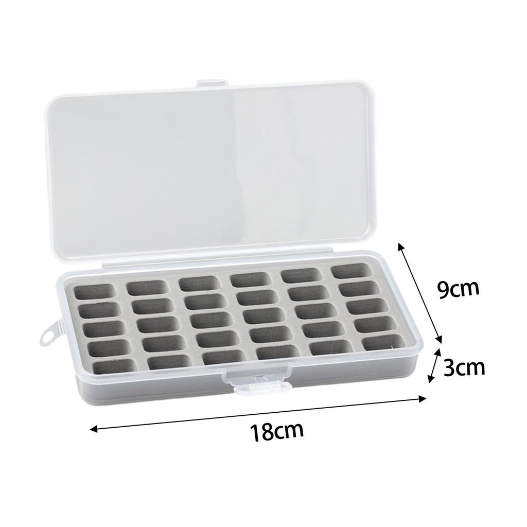 30 Grids Bobbin Box Bobbin Holder Bobbin Organizer, Protective Household for Sewing Machine Bobbins Spools Box Bobbin Case