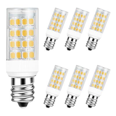 DiCUNO E12 Base LED Light Bulb, 4W (equivalent To 40W Incandescent Bulb), 400lm, Warm White (3000K), Ceramic Base, Full Beam Angle, Energy-saving,