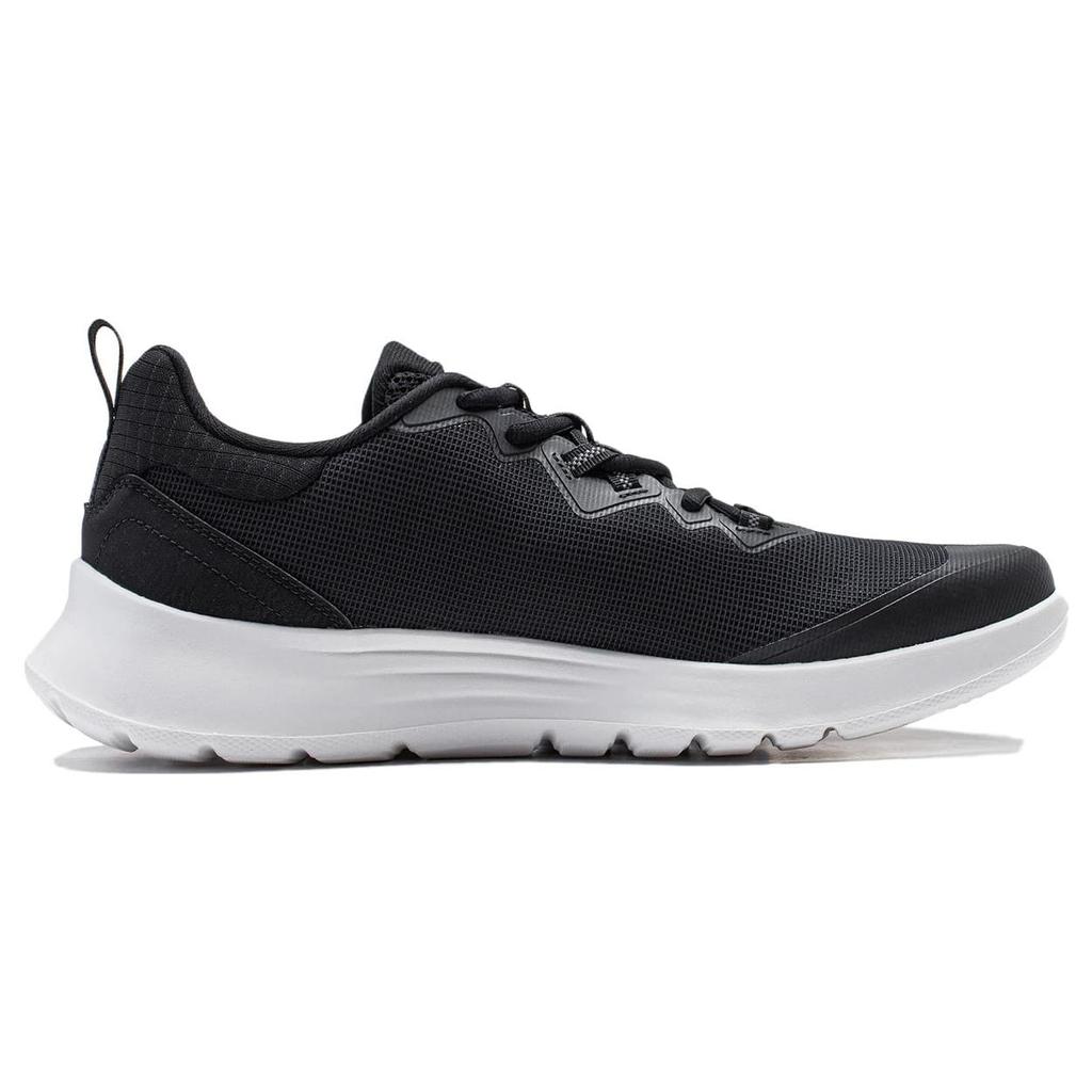 Li Ning Feather Abrasion Resistant Slip Resistant Low Top Running Shoes Men's Black White ARST065-3