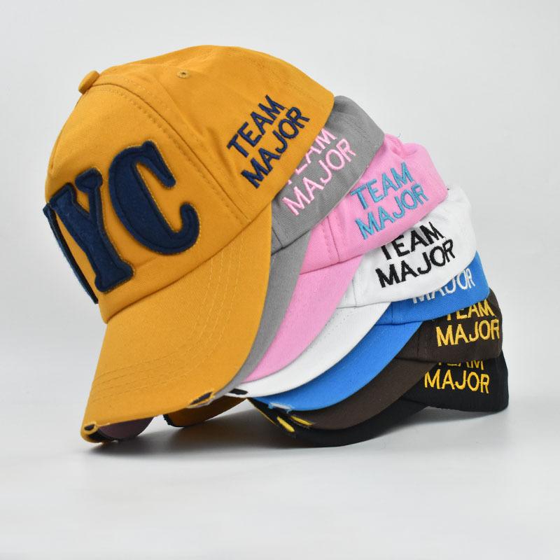eBay Popular Hat Ripped Old Big Letter Nyc Baseball Cap Classic Cotton Hat