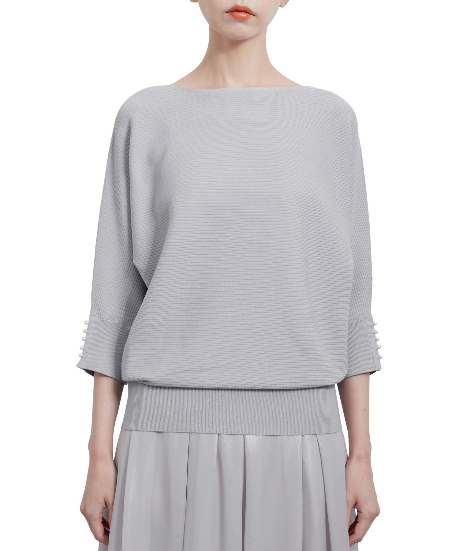 

ROPE PICNIC Pearl Dolman Knit Blue Women s Pullover, 3/4 Sleeves, (45)