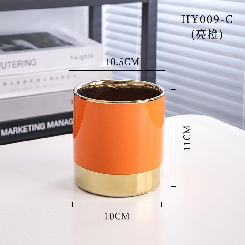 INS Severský Jednoduchý Rovný Kulatý Sukulentní Keramický Malý Květináč Domácí Stolní Řemeslné Ozdoby Velkoobchodní Množství