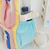 Color Block Student Schoolbag Multi-functional Large Capacity Backpack Lightweight Travel Backpack