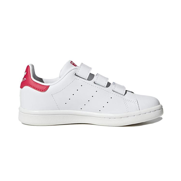 Adidas Originals Cf C Leather Vintage Low top Skateboard Shoes White Red Children Aged 3 7 Years Old B32706