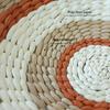 Boho Woven Wall Basket Decor Seagrass RusticNatural Round Wall Hanging Baskets for Bedroom Livingroom Home Wall Art Decoration