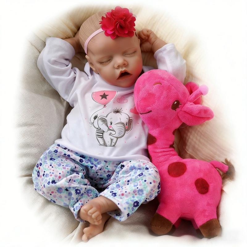 18 Inch/46cm Reborn Baby Doll Soft Silicone Vinyl Realistic Newborn Toy Gift for Kids