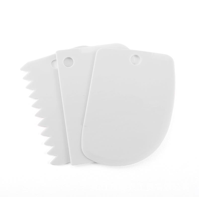 Cake Decorating Three-Piece Set: Lace Scraper & Dough Cutter Baking Tools