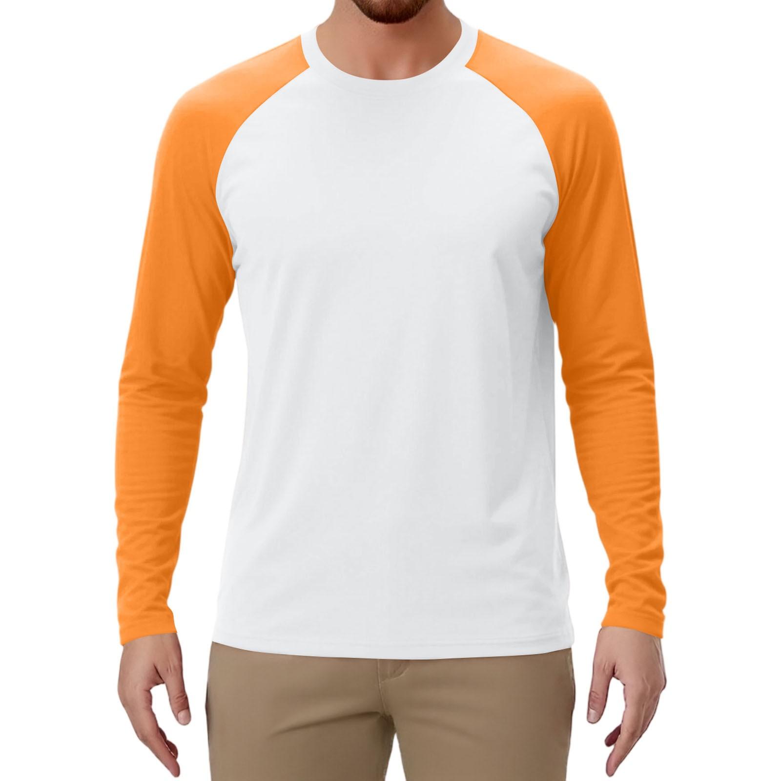 

Мужской спортивный топ с длинным рукавом реглан контрастного цвета XL белый