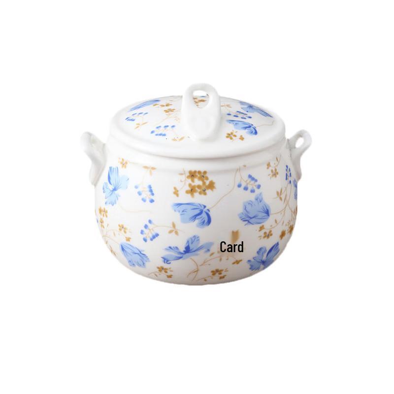 

Homeglen Ceramic Double-Boiler Stew Pot with Lid