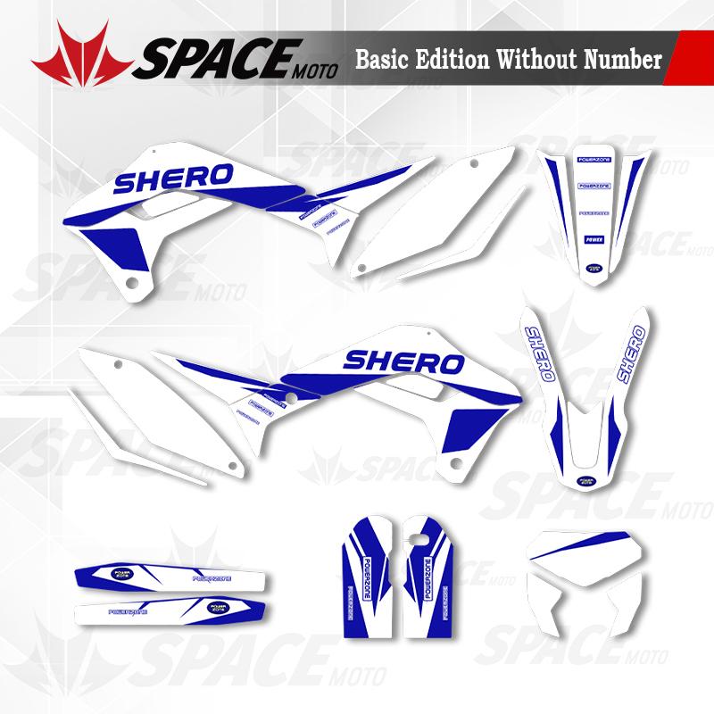 SPACE MOTO For 17-23 SHERCO SE SEF Graphics Background Decals Stickers Motorcycle