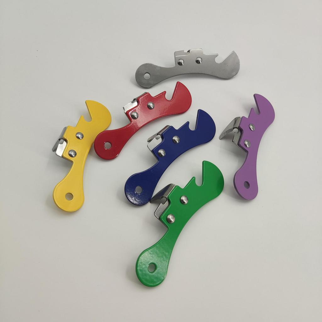 Colorful Multifunctional Stainless Steel Mini Opener: Compact Can & Bottle Opener.