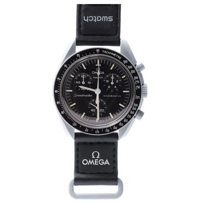 OMEGA SWATCH Ay Sarma Orijinal Omega Swatch Mission Saat Ay İşbirliği Su Geçirmez Ay'a Görev Kordon × Erkek Kadın [Alışverişçi/Silikon