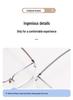 Men's Titanium Rimless Blue Light Blocking Glasses for Office and Business Use - Lightweight, Luxury, Fits Myopia Lenses, Unisex